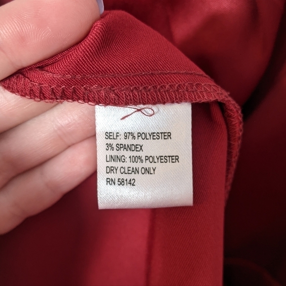 London Style Timeless Ruby Red Bodycon Split Neckline Sleeveless Dress Size 10 - Picture 7 of 7